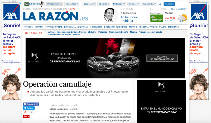 Clínica Estética - OPERCIÓN CAMUFLAJE - LA RAZÓN -