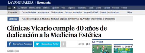 Clínicas Vicario cumple 40 años de dedicación a la Medicina Estética