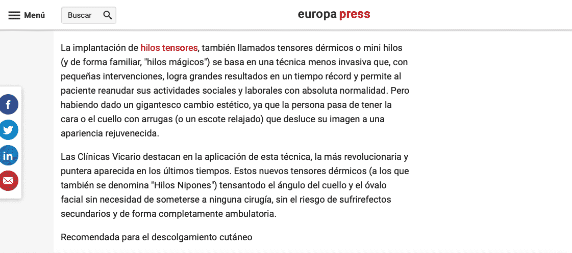 Hilos tensores magicos en labios