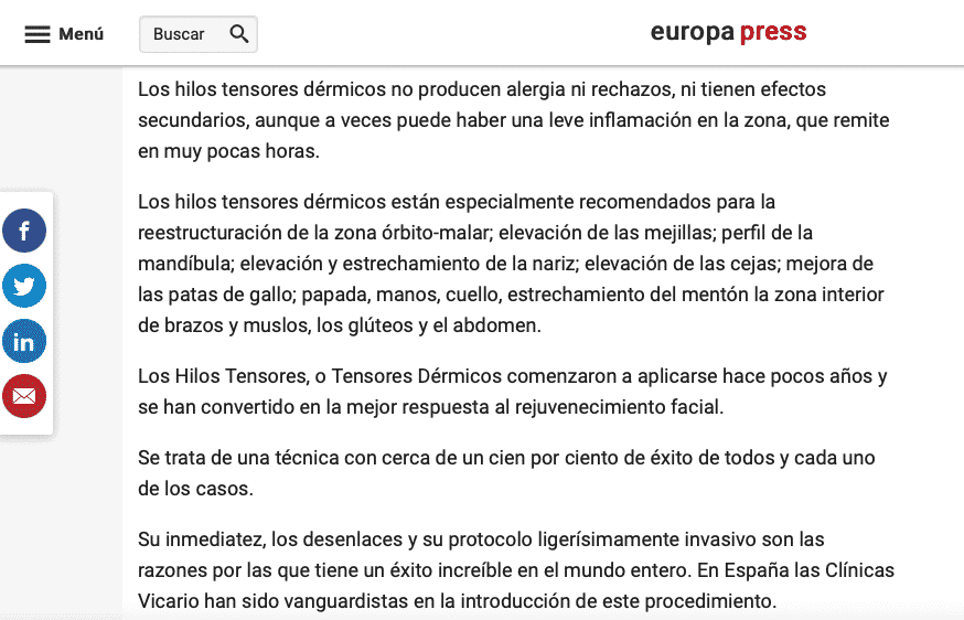 HILOS TENSORES CORPORALES